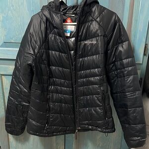 Columbia Navy Blue Down Quilted Jacket